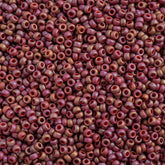 11/0 Miyuki Seed Beads Frosted Glazed/Rainbow Pink Rosewood Matte AB #4696